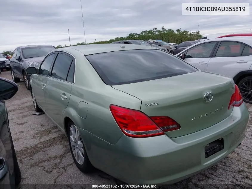 2010 Toyota Avalon Xls VIN: 4T1BK3DB9AU355819 Lot: 40523162