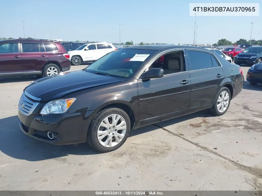 2010 Toyota Avalon Xls VIN: 4T1BK3DB7AU370965 Lot: 40532413