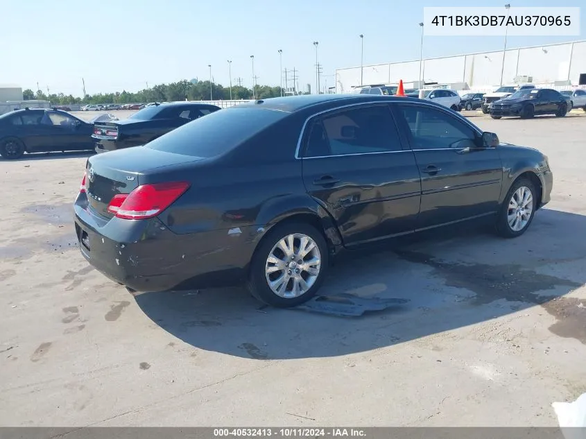 2010 Toyota Avalon Xls VIN: 4T1BK3DB7AU370965 Lot: 40532413