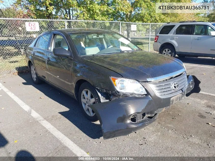 2010 Toyota Avalon Xl VIN: 4T1BK3DB1AU365731 Lot: 40544553