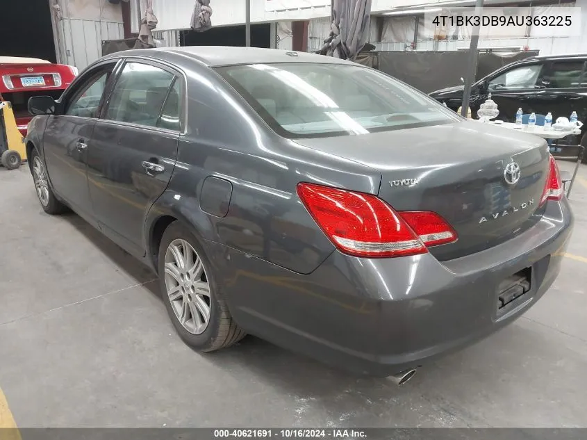 2010 Toyota Avalon Limited VIN: 4T1BK3DB9AU363225 Lot: 40621691