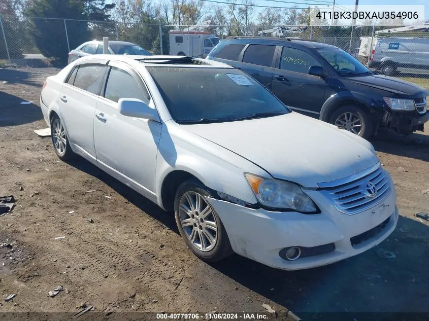 2010 Toyota Avalon Limited VIN: 4T1BK3DBXAU354906 Lot: 40779706