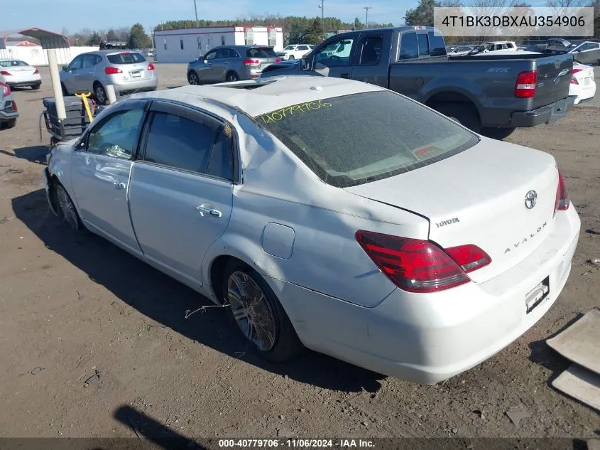 2010 Toyota Avalon Limited VIN: 4T1BK3DBXAU354906 Lot: 40779706