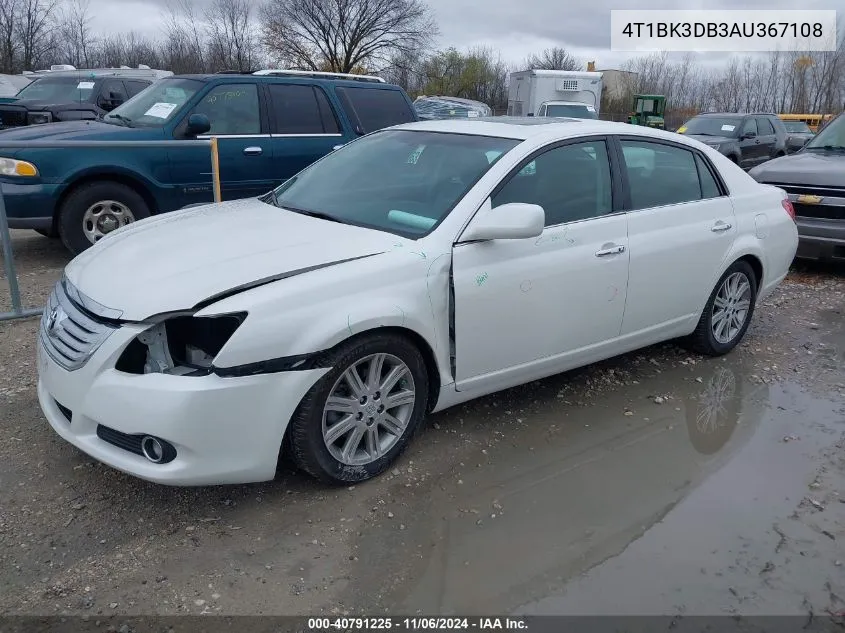 2010 Toyota Avalon Limited VIN: 4T1BK3DB3AU367108 Lot: 40791225