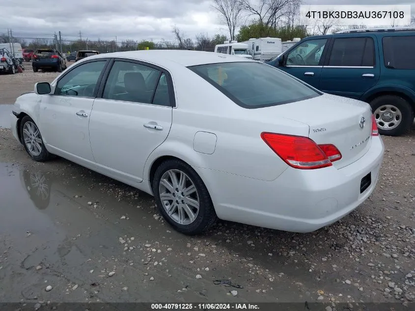 2010 Toyota Avalon Limited VIN: 4T1BK3DB3AU367108 Lot: 40791225