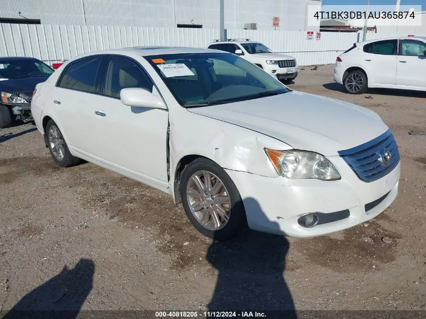 2010 Toyota Avalon Limited VIN: 4T1BK3DB1AU365874 Lot: 40818205