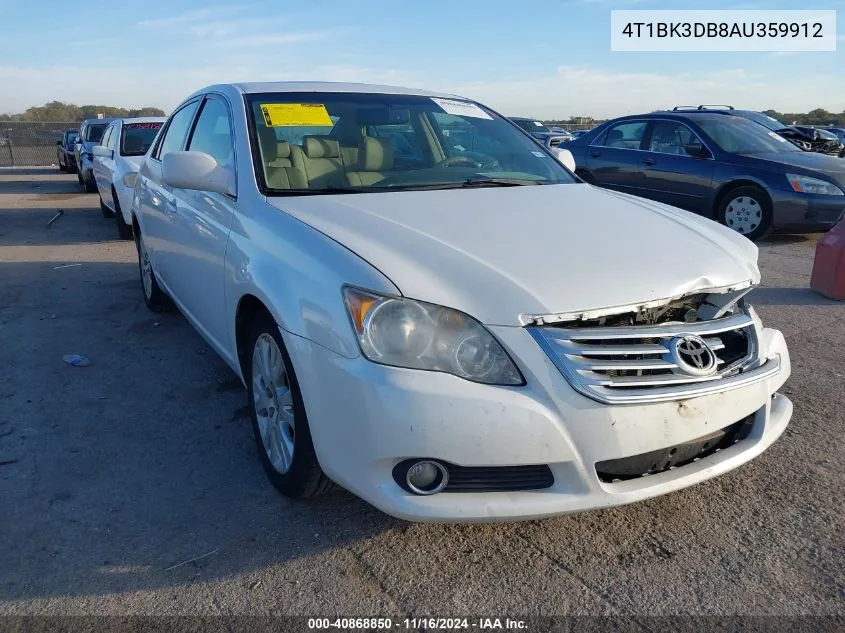 2010 Toyota Avalon Xls VIN: 4T1BK3DB8AU359912 Lot: 40868850