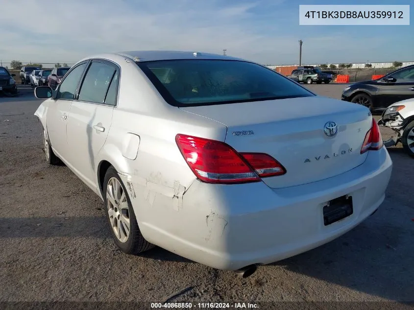 2010 Toyota Avalon Xls VIN: 4T1BK3DB8AU359912 Lot: 40868850