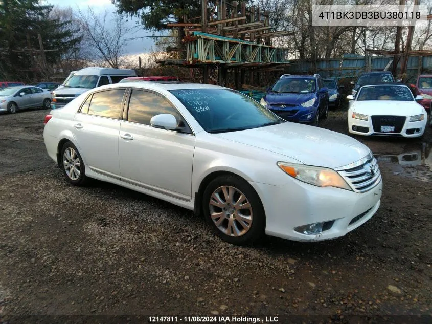 2011 Toyota Avalon Xls VIN: 4T1BK3DB3BU380118 Lot: 12147811