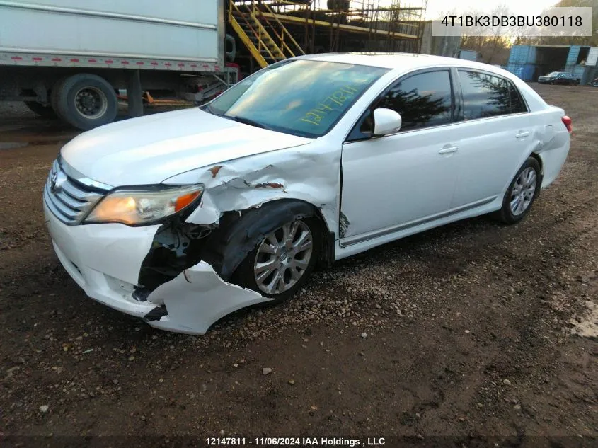 2011 Toyota Avalon Xls VIN: 4T1BK3DB3BU380118 Lot: 12147811