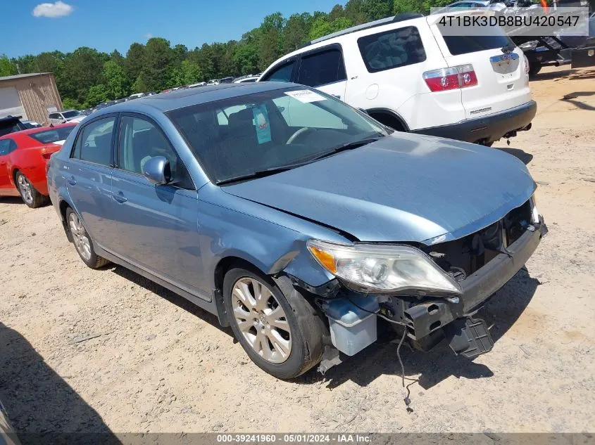 2011 Toyota Avalon VIN: 4T1BK3DB8BU420547 Lot: 39241960