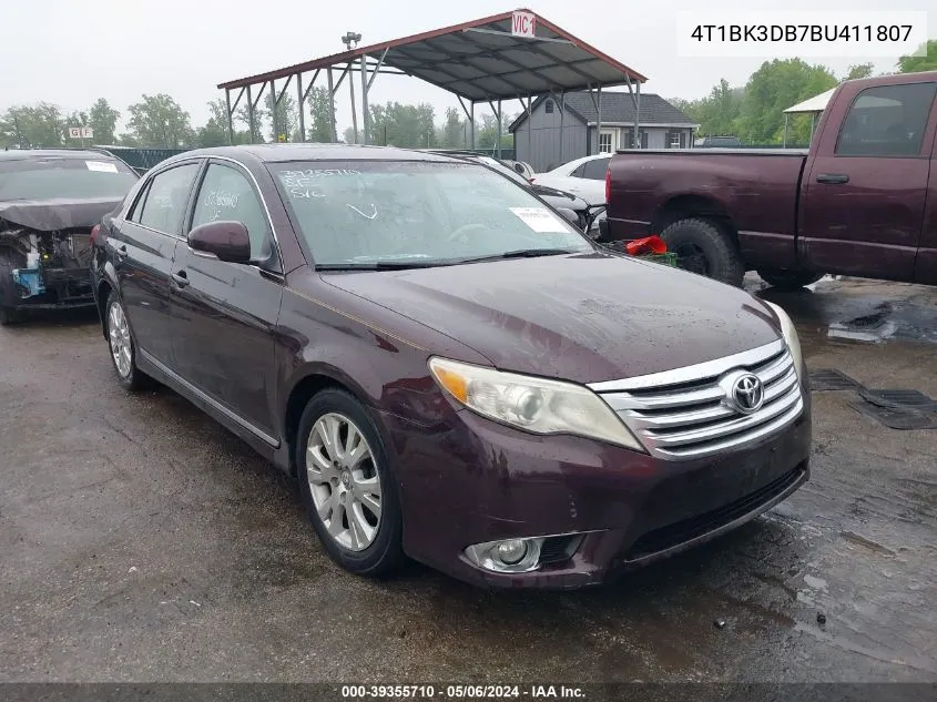 2011 Toyota Avalon Limited VIN: 4T1BK3DB7BU411807 Lot: 39355710