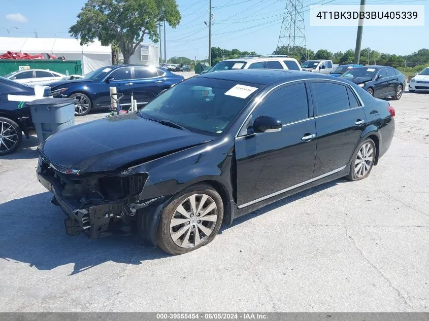 2011 Toyota Avalon Limited VIN: 4T1BK3DB3BU405339 Lot: 39555454