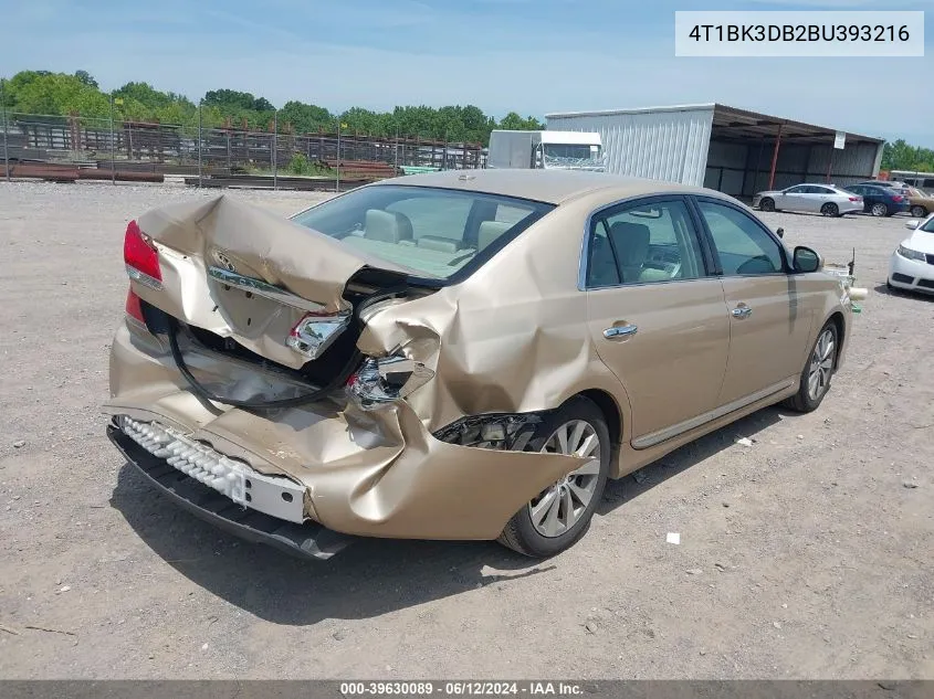 4T1BK3DB2BU393216 2011 Toyota Avalon Limited