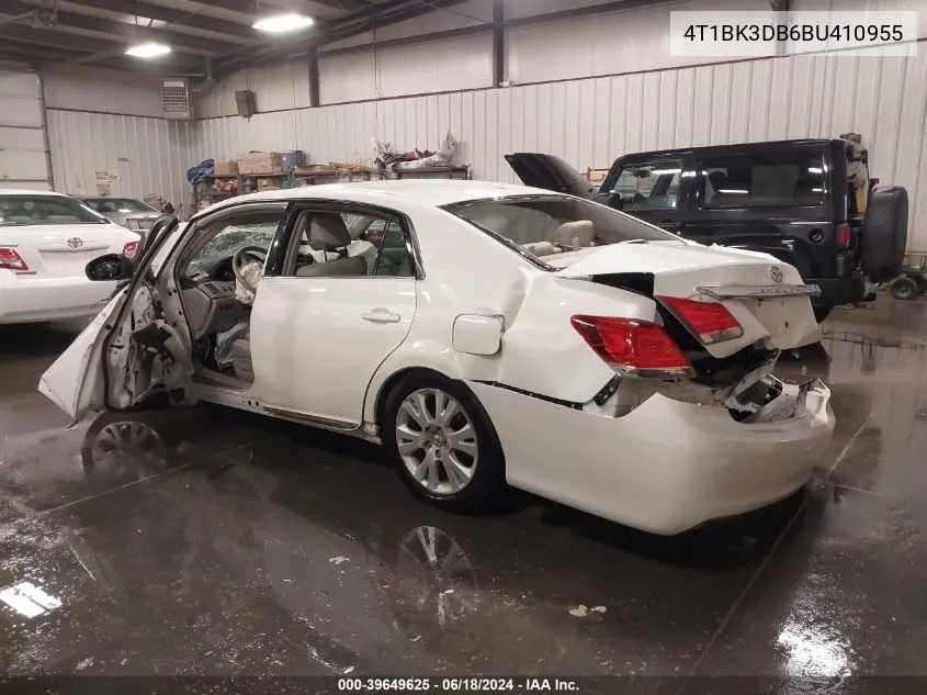 4T1BK3DB6BU410955 2011 Toyota Avalon