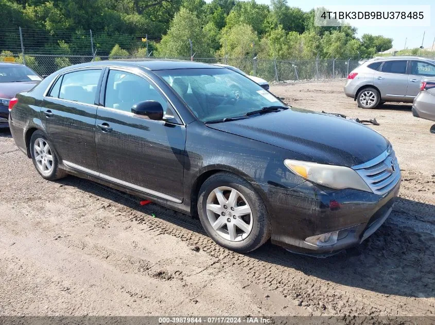 4T1BK3DB9BU378485 2011 Toyota Avalon