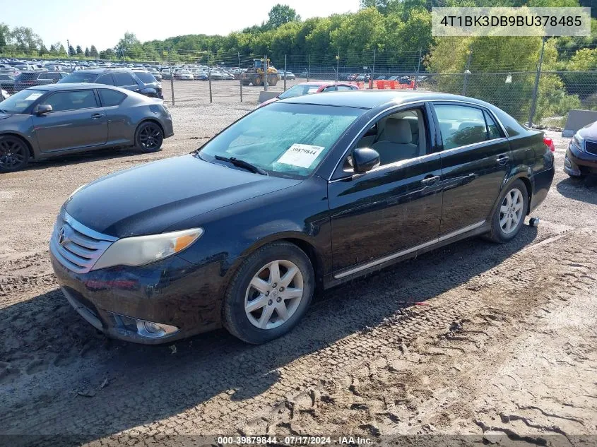 4T1BK3DB9BU378485 2011 Toyota Avalon