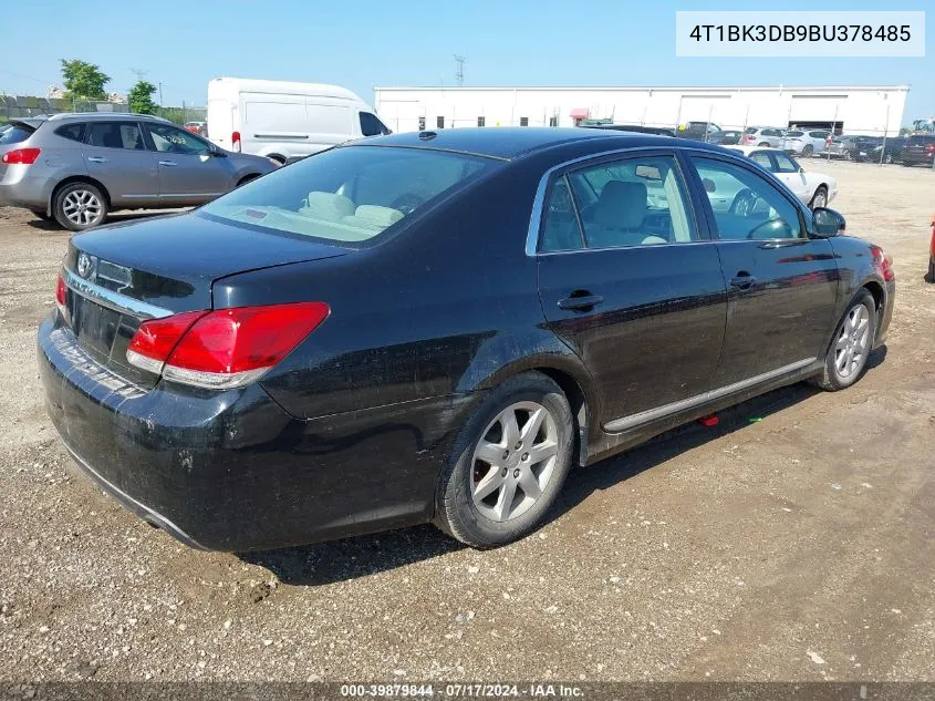 4T1BK3DB9BU378485 2011 Toyota Avalon