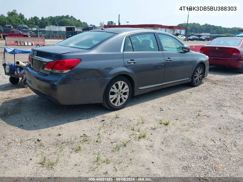 4T1BK3DB5BU388303 2011 Toyota Avalon