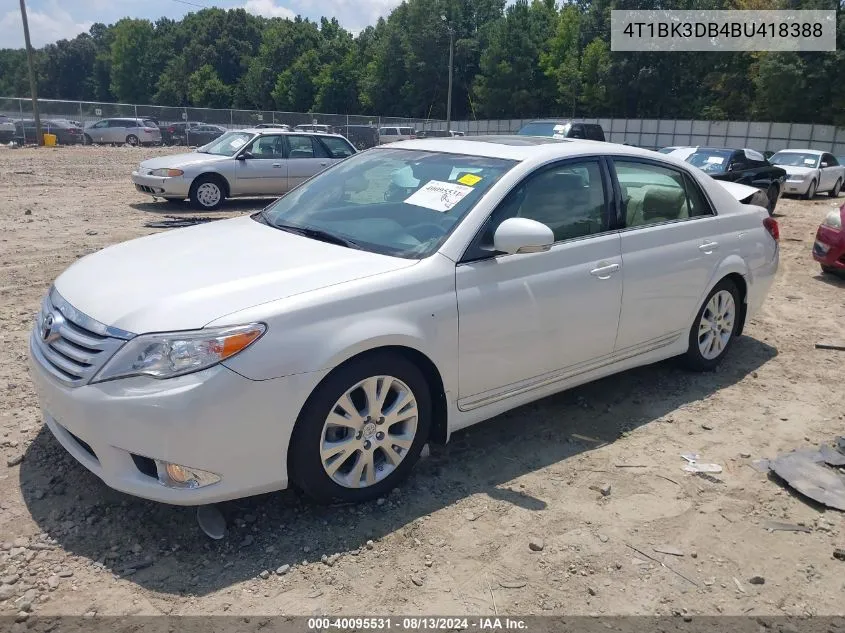 4T1BK3DB4BU418388 2011 Toyota Avalon