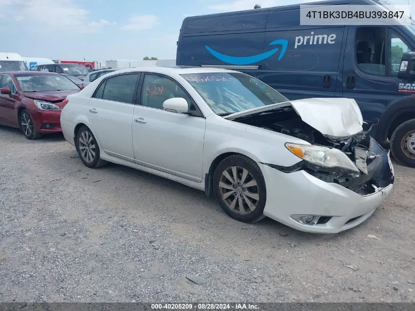 2011 Toyota Avalon Limited VIN: 4T1BK3DB4BU393847 Lot: 40205209