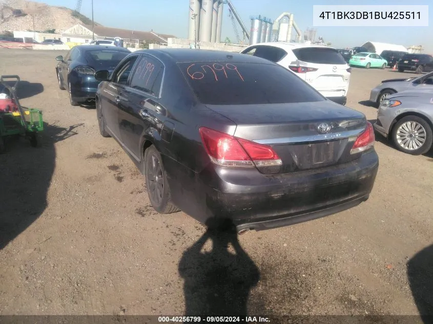 2011 Toyota Avalon Limited VIN: 4T1BK3DB1BU425511 Lot: 40256799