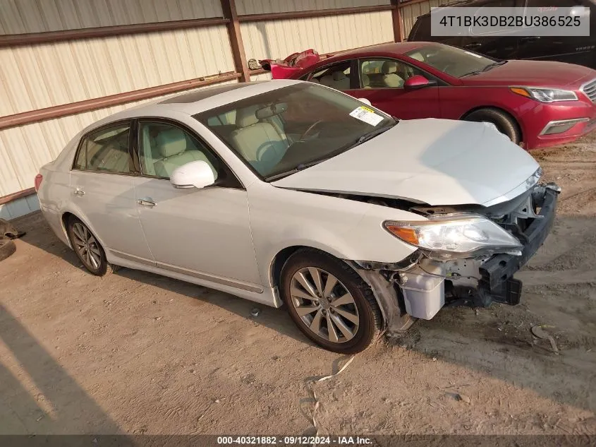 4T1BK3DB2BU386525 2011 Toyota Avalon Limited