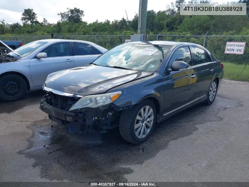 4T1BK3DB1BU388928 2011 Toyota Avalon Limited