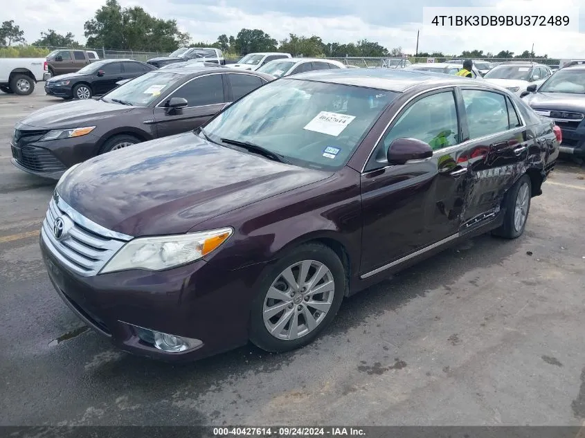 2011 Toyota Avalon Limited VIN: 4T1BK3DB9BU372489 Lot: 40427614