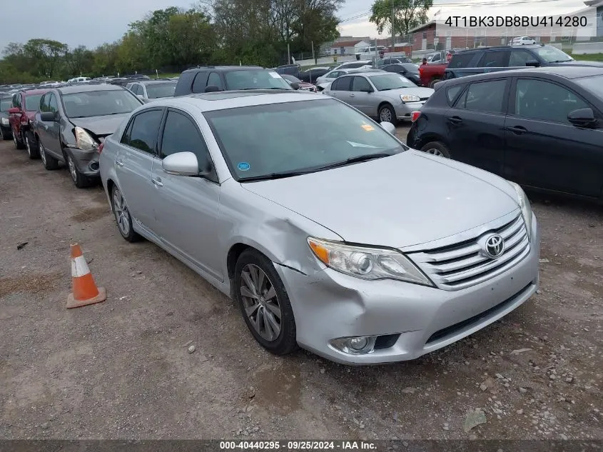 2011 Toyota Avalon Limited VIN: 4T1BK3DB8BU414280 Lot: 40440295