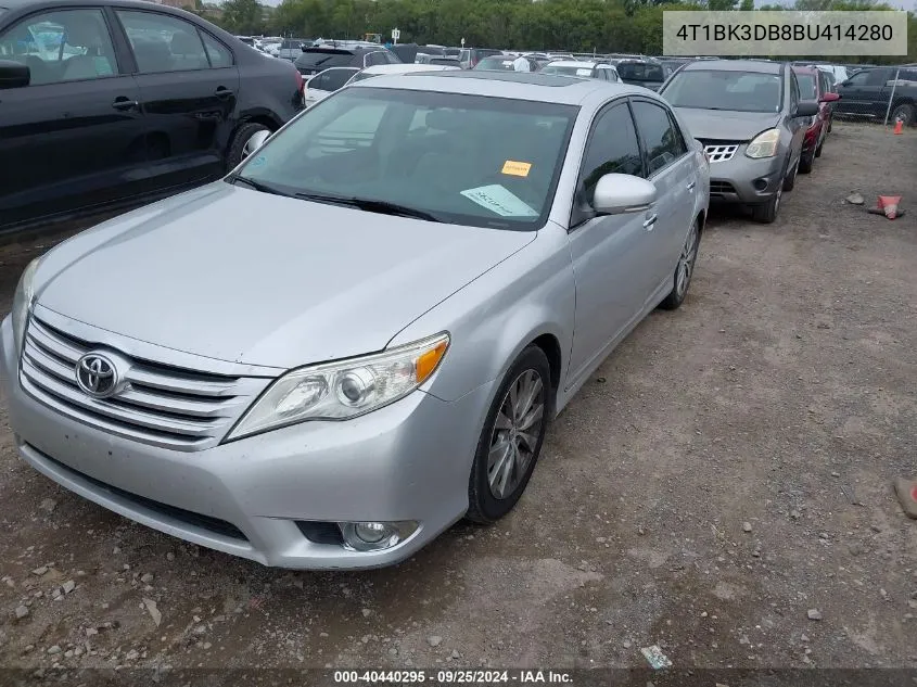 2011 Toyota Avalon Limited VIN: 4T1BK3DB8BU414280 Lot: 40440295