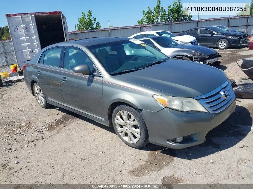 4T1BK3DB4BU387255 2011 Toyota Avalon