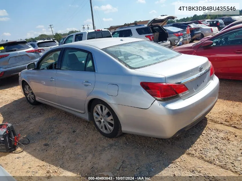 2011 Toyota Avalon Limited VIN: 4T1BK3DB4BU435546 Lot: 40493843