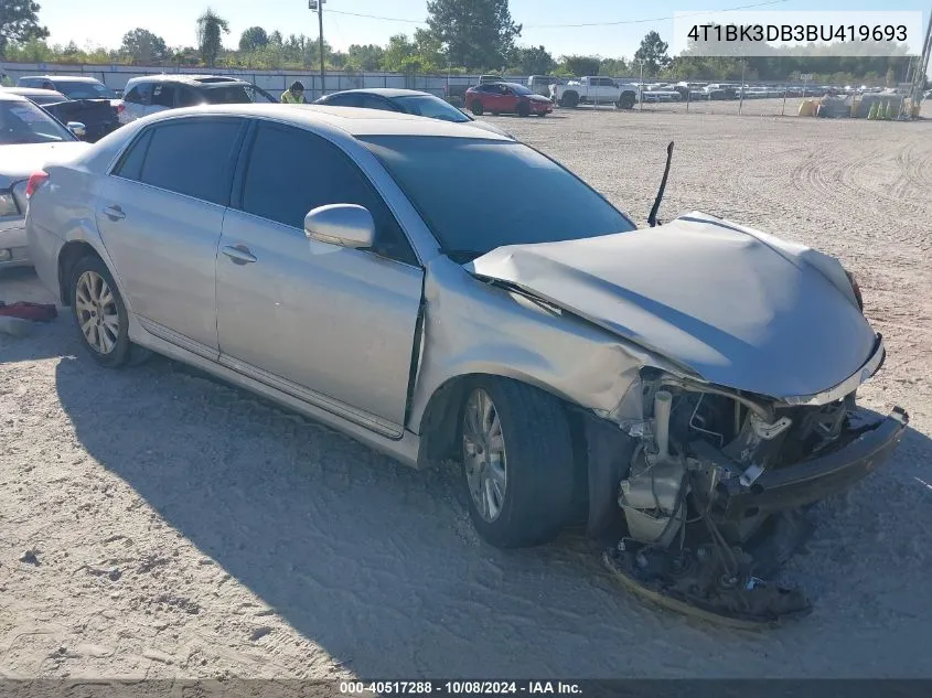 2011 Toyota Avalon VIN: 4T1BK3DB3BU419693 Lot: 40517288