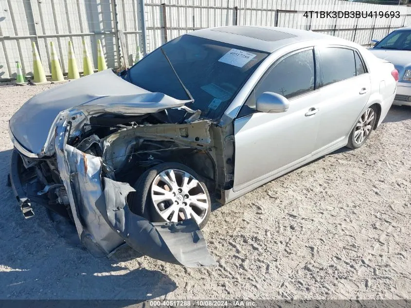 2011 Toyota Avalon VIN: 4T1BK3DB3BU419693 Lot: 40517288