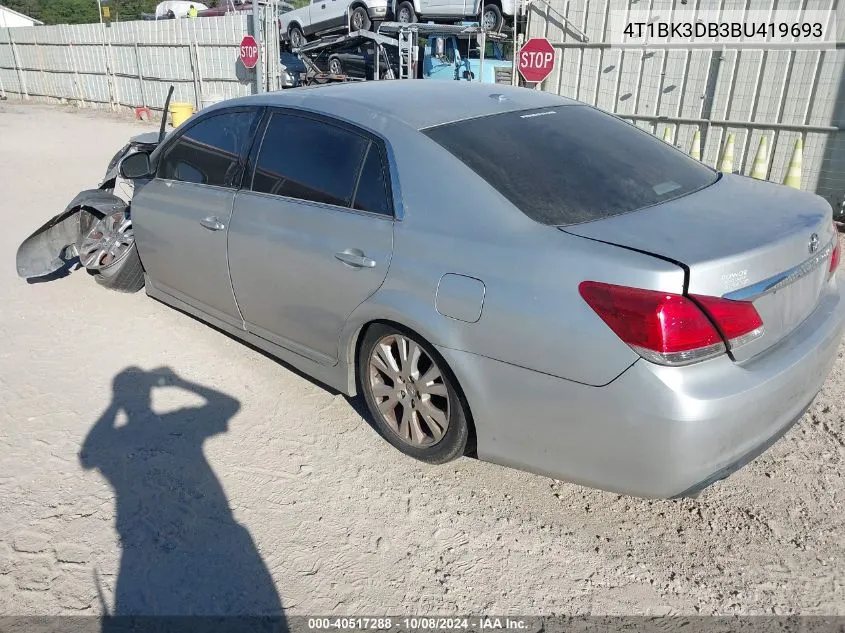 2011 Toyota Avalon VIN: 4T1BK3DB3BU419693 Lot: 40517288