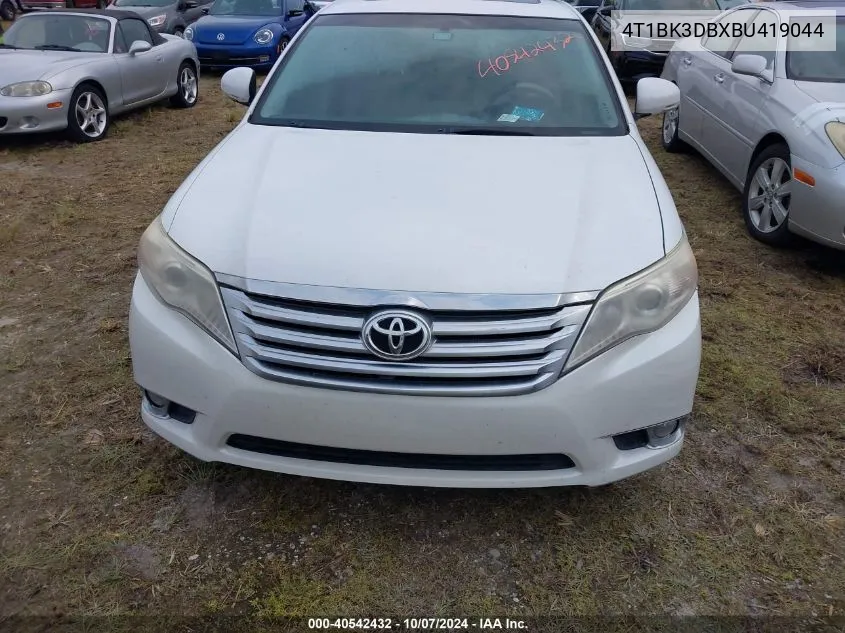 2011 Toyota Avalon Limited VIN: 4T1BK3DBXBU419044 Lot: 40542432