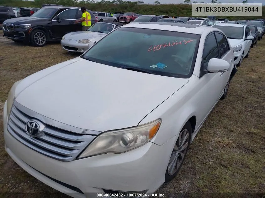 2011 Toyota Avalon Limited VIN: 4T1BK3DBXBU419044 Lot: 40542432