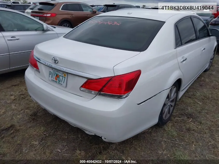 2011 Toyota Avalon Limited VIN: 4T1BK3DBXBU419044 Lot: 40542432