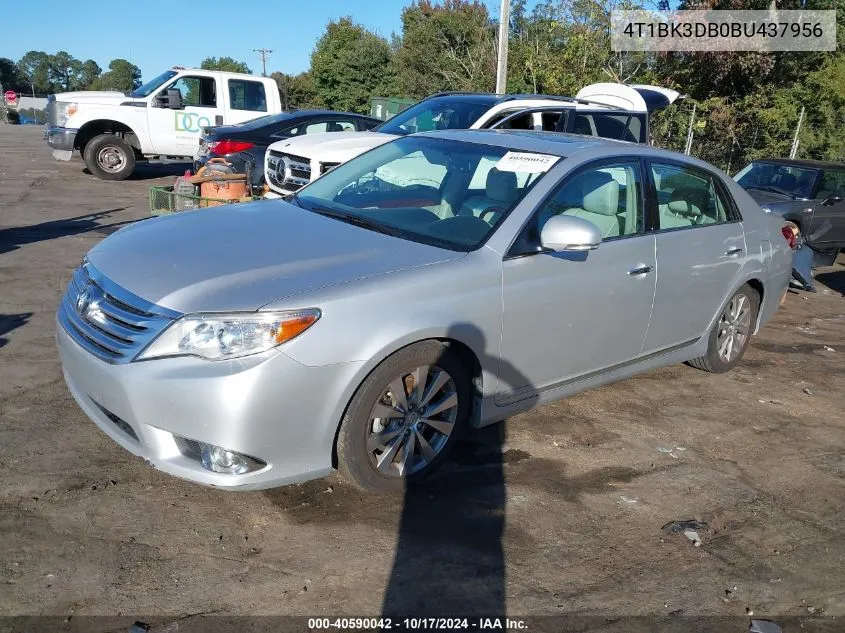 2011 Toyota Avalon Limited VIN: 4T1BK3DB0BU437956 Lot: 40590042