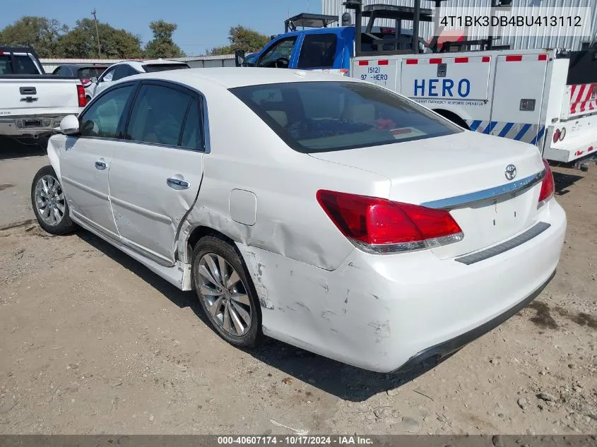 2011 Toyota Avalon Limited VIN: 4T1BK3DB4BU413112 Lot: 40607174