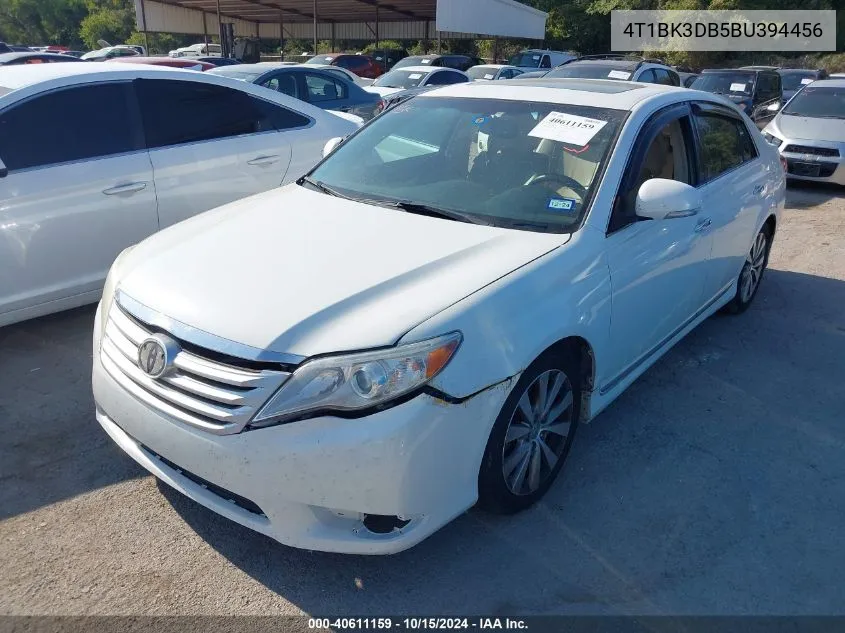 2011 Toyota Avalon Limited VIN: 4T1BK3DB5BU394456 Lot: 40611159