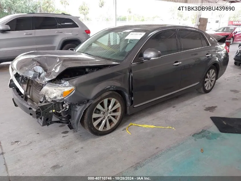 2011 Toyota Avalon Limited VIN: 4T1BK3DB9BU439690 Lot: 40710746