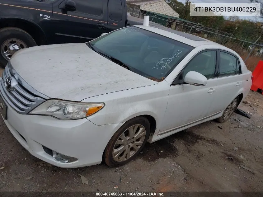 4T1BK3DB1BU406229 2011 Toyota Avalon