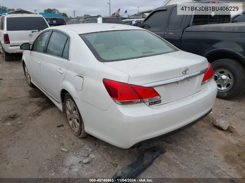 4T1BK3DB1BU406229 2011 Toyota Avalon