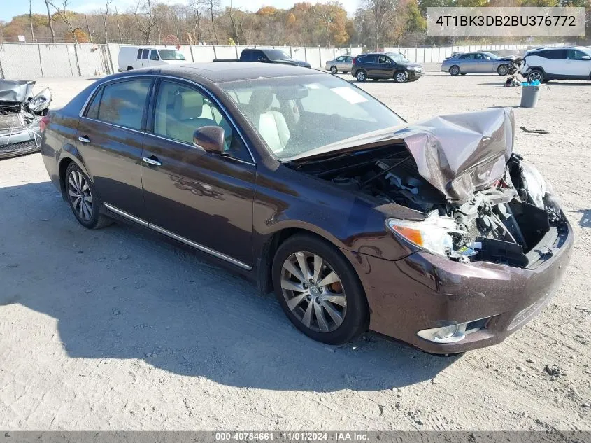 2011 Toyota Avalon Limited VIN: 4T1BK3DB2BU376772 Lot: 40754661