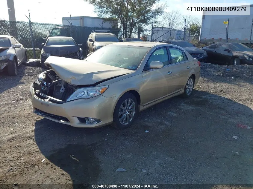 2011 Toyota Avalon Limited VIN: 4T1BK3DB9BU409279 Lot: 40788498