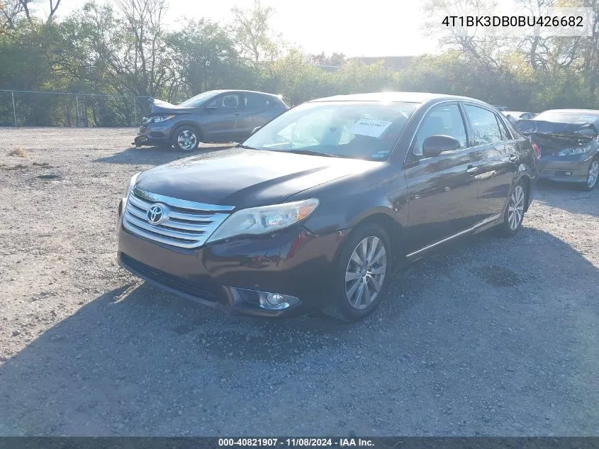 2011 Toyota Avalon Limited VIN: 4T1BK3DB0BU426682 Lot: 40821907