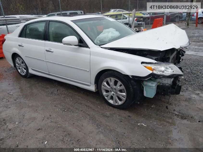 2011 Toyota Avalon VIN: 4T1BK3DB6BU382929 Lot: 40832967