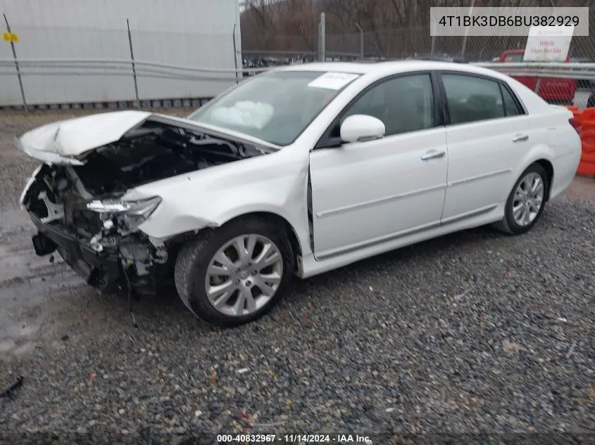 2011 Toyota Avalon VIN: 4T1BK3DB6BU382929 Lot: 40832967